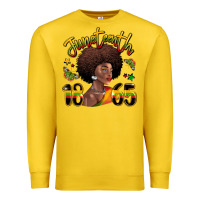 Lemon juneteenth 1865 black woman Premium Sweatshirt - LillyAllenDesigns