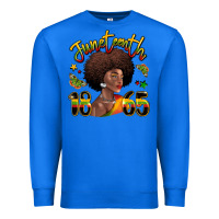 True Royal juneteenth 1865 black woman Premium Sweatshirt - LillyAllenDesigns