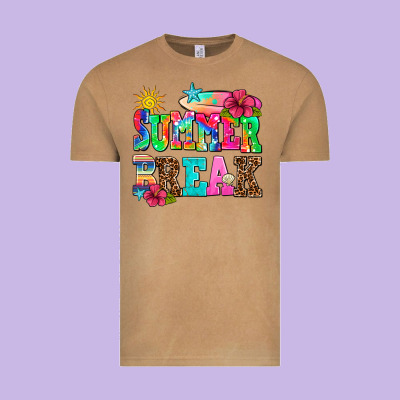 Summer Break Vintage Tee Designed By Adodesignshop