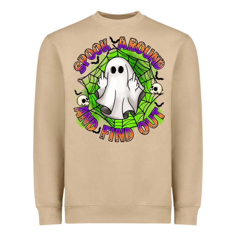 Spook Aound And Find Out Heavyweight Sweatshirt by Artiststas | Teevron