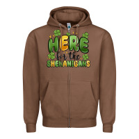 Chestnut here for the shenanigans Zipper Hoodie - MaliasSmallBusiness