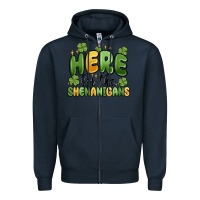 Navy here for the shenanigans Zipper Hoodie - MaliasSmallBusiness