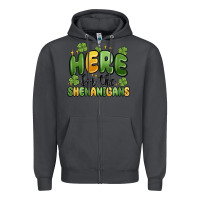 Smoke here for the shenanigans Zipper Hoodie - MaliasSmallBusiness