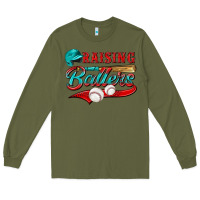 Army Green raising ballers Long Sleeve Tee - NancyCooperArtShop