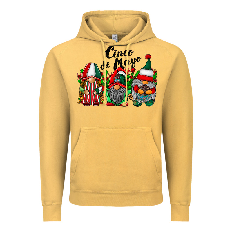 Cinco De Mayo Mexican Flag Gnomes Vintage Hoodie by RacoonDesign | Teevron