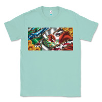 Seafoam usa flag and mexico flag with sunflower and cowhide  license plate Classic Tee - Artiststas
