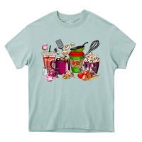 Lunch Lady Coffee Cups Heavy Core Tee | Teevron