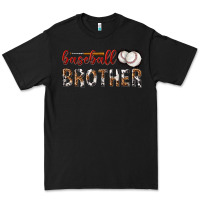 Black baseball brother with leopard Premium Tee - texasbilliewilder