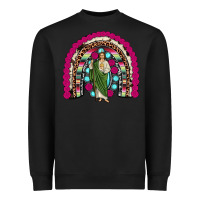 Black san judas rainbow Heavyweight Sweatshirt - JahusDesignShop