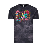 Cloud Black resting beach face Vintage Tee - AdoDesignShop