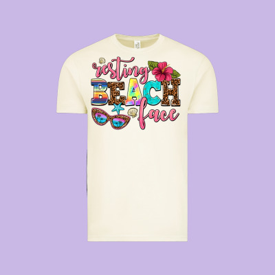 Resting Beach Face Vintage Tee Designed By Adodesignshop