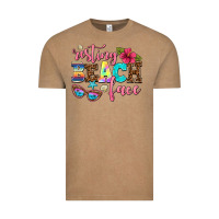 Vintage Coffee resting beach face Vintage Tee - AdoDesignShop