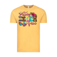 Vintage Mustard resting beach face Vintage Tee - AdoDesignShop