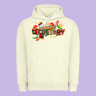Cinco De Mayo Secretary Urban Hoodie Designed By Cowgirlartshop