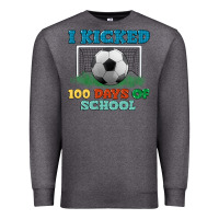 Charcoal Heather i kicked 100 days of school Premium Sweatshirt - LillyAllenDesigns