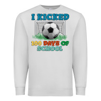 Dove Grey i kicked 100 days of school Premium Sweatshirt - LillyAllenDesigns
