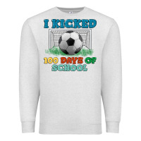 Oatmeal Heather i kicked 100 days of school Premium Sweatshirt - LillyAllenDesigns