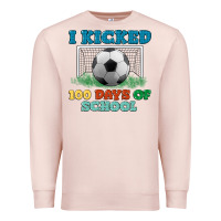 Pale Pink i kicked 100 days of school Premium Sweatshirt - LillyAllenDesigns