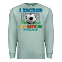 Seafoam i kicked 100 days of school Premium Sweatshirt - LillyAllenDesigns