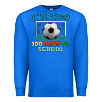 True Royal i kicked 100 days of school Premium Sweatshirt - LillyAllenDesigns