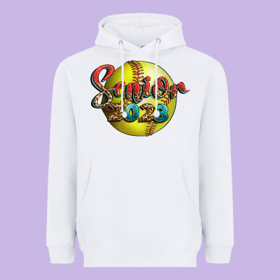 Softball Senior 2023 Heavyweight Hoodie Designed By Bundleandbundleshop