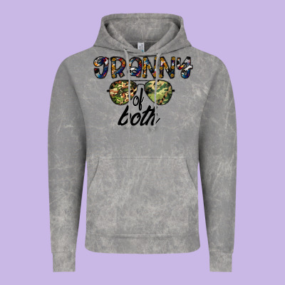 Granny Of Both Vintage Hoodie Designed By Cowhidedigitalart