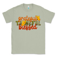 Matcha Fall Grateful Thankful Blessed Classic Tee - LillyAllenDesigns