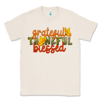 Natural Fall Grateful Thankful Blessed Classic Tee - LillyAllenDesigns