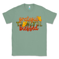 Sage Fall Grateful Thankful Blessed Classic Tee - LillyAllenDesigns