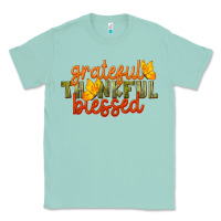 Seafoam Fall Grateful Thankful Blessed Classic Tee - LillyAllenDesigns