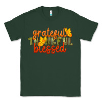 Sports Green Fall Grateful Thankful Blessed Classic Tee - LillyAllenDesigns