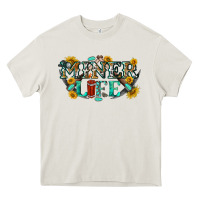 Cream miner life Heavy Core Tee - texasbilliewilder