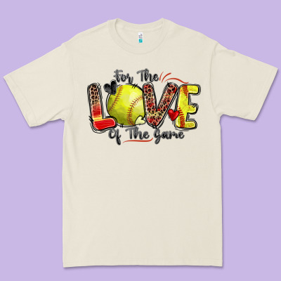 For The Love Of The Game Softball Premium Tee Designed By Zillion Design Studio