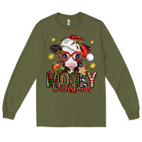 Army Green mooey christmas baby calf Long Sleeve Tee - Jasminsmagicworld