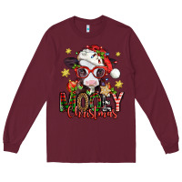 Burgundy mooey christmas baby calf Long Sleeve Tee - Jasminsmagicworld