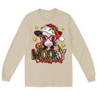Mushroom mooey christmas baby calf Long Sleeve Tee - Jasminsmagicworld