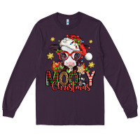 Plum mooey christmas baby calf Long Sleeve Tee - Jasminsmagicworld