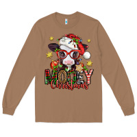Toasted Coconut mooey christmas baby calf Long Sleeve Tee - Jasminsmagicworld