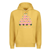 Antique Gold Christmas Tree Flamingo Premium Hoodie - Bettercallsaul