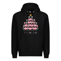 Black Christmas Tree Flamingo Premium Hoodie - Bettercallsaul