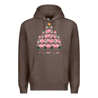 Coffee Christmas Tree Flamingo Premium Hoodie - Bettercallsaul
