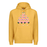 Mustard Christmas Tree Flamingo Premium Hoodie - Bettercallsaul