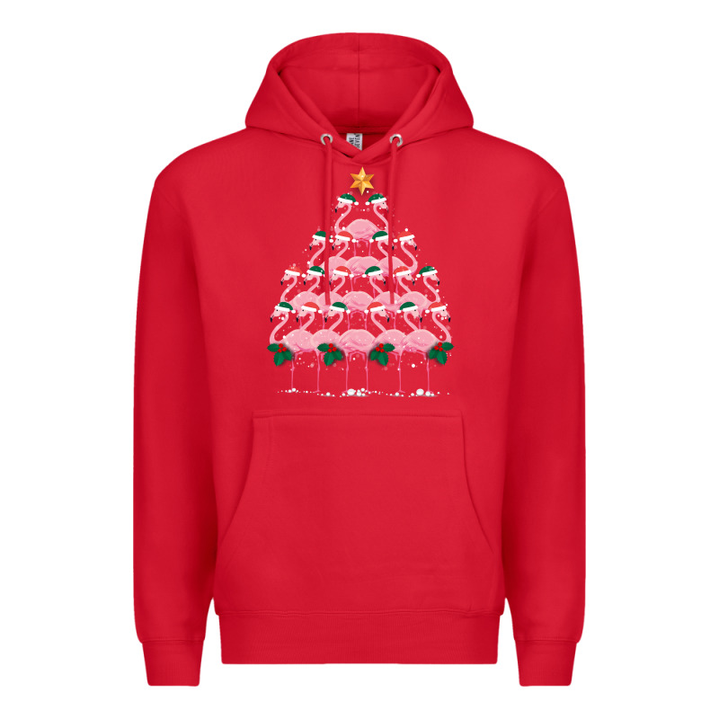 Christmas Tree Flamingo Premium Hoodie by Bettercallsaul | Teevron
