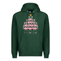 Sports Green Christmas Tree Flamingo Premium Hoodie - Bettercallsaul