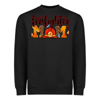 Black firefighter  mom Heavyweight Sweatshirt - AdoDesignShop