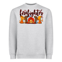 Heather Grey firefighter  mom Heavyweight Sweatshirt - AdoDesignShop