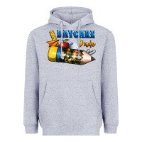 Heather Grey daycare dude Heavyweight Hoodie - BundleAndBundleShop