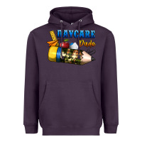 Plum daycare dude Heavyweight Hoodie - BundleAndBundleShop