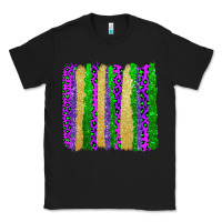 Black mardi gras brushstrokes Classic Tee - AdoDesignShop
