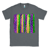 Charcoal Heather mardi gras brushstrokes Classic Tee - AdoDesignShop
